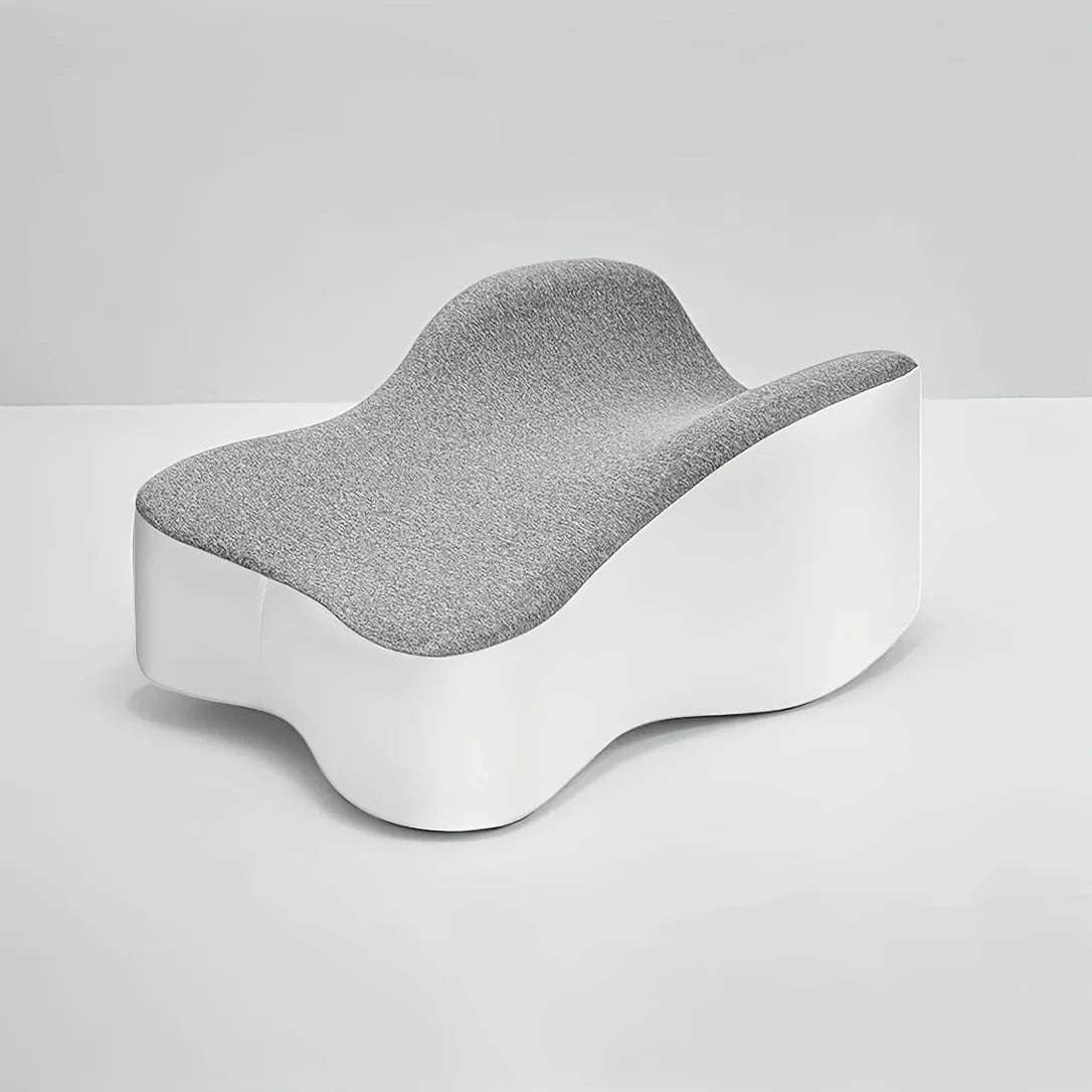 Oreiller en Mousse à Mémoire de Forme pour Jambes et Genoux (Grand Format) - Oreiller entre les Jambes pour Sciatique, Dos, Hanches et Articulations