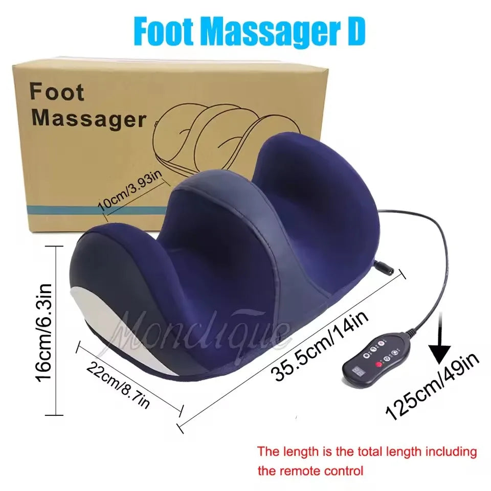 Masseur électrique Jambes & Mollets – Compression Chauffante Shiatsu Grand Format