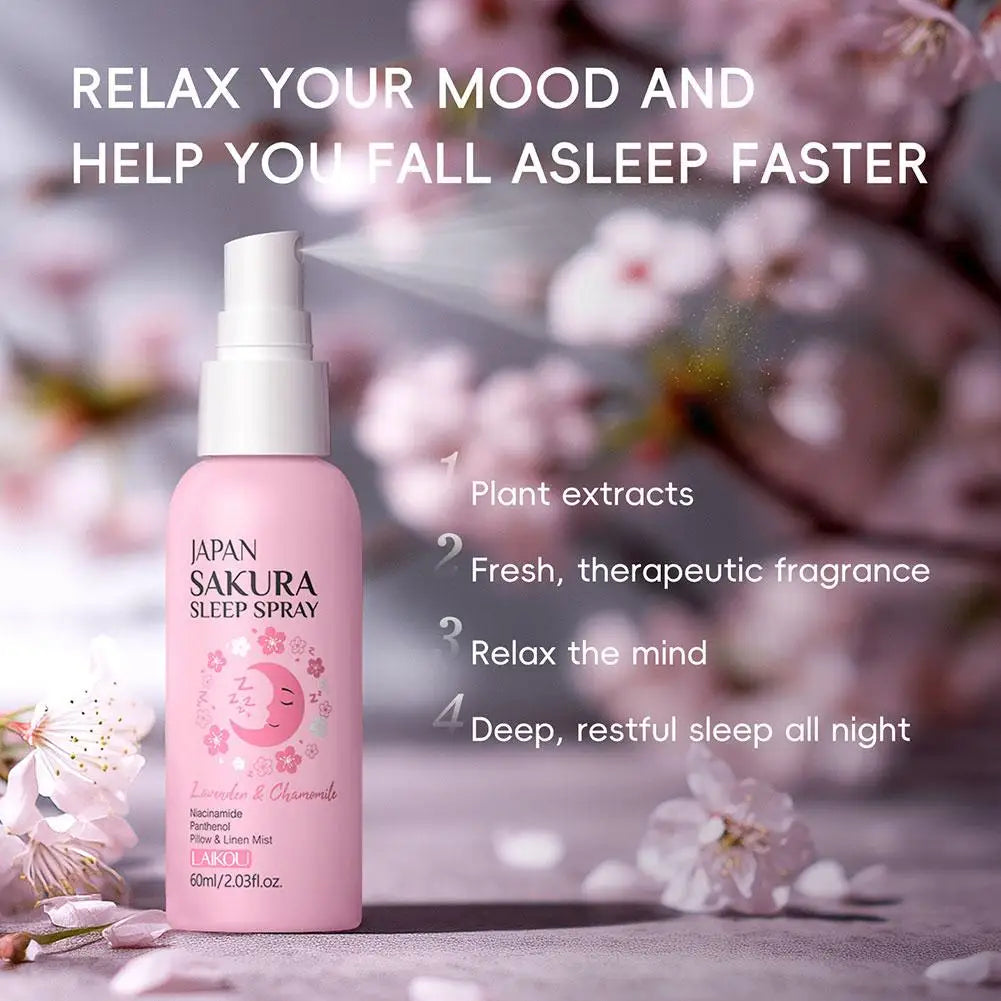 Brume de Sommeil Sakura & Lavande 60ml — Douceur Camomille