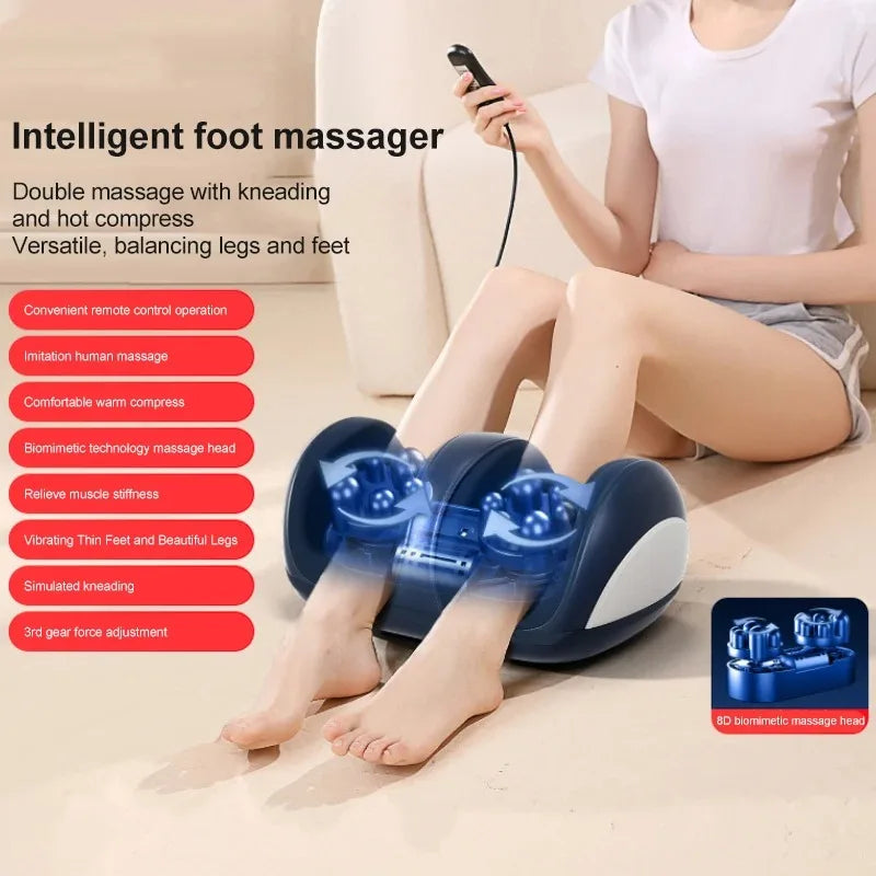 Masseur électrique Jambes & Mollets – Compression Chauffante Shiatsu Grand Format