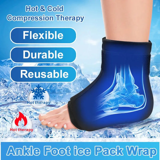 Compresse de Gel Réutilisable pour Cheville & Pied – Soulagement Arthrite & Douleurs