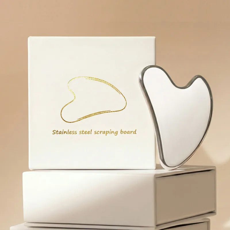 Outil Gua Sha en Acier Inoxydable – Lifting & Sculpt du Visage
