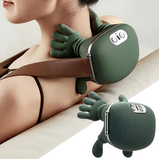 Masseur Nuque & Épaules Chauffant – Shiatsu Sans Fil 3 Modes