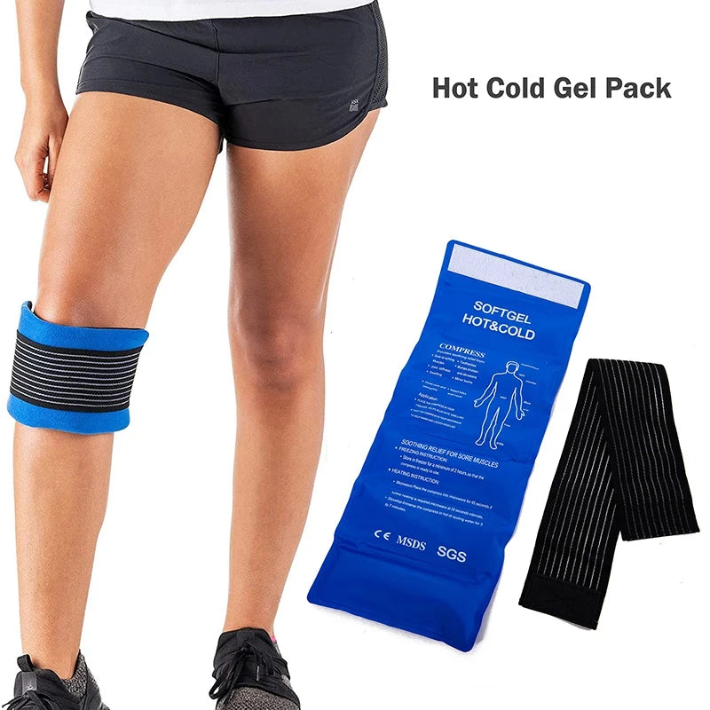 Poche de Gel Réutilisable Chaud/Froid – Soulagement Douleurs Musculaires & Premiers Secours