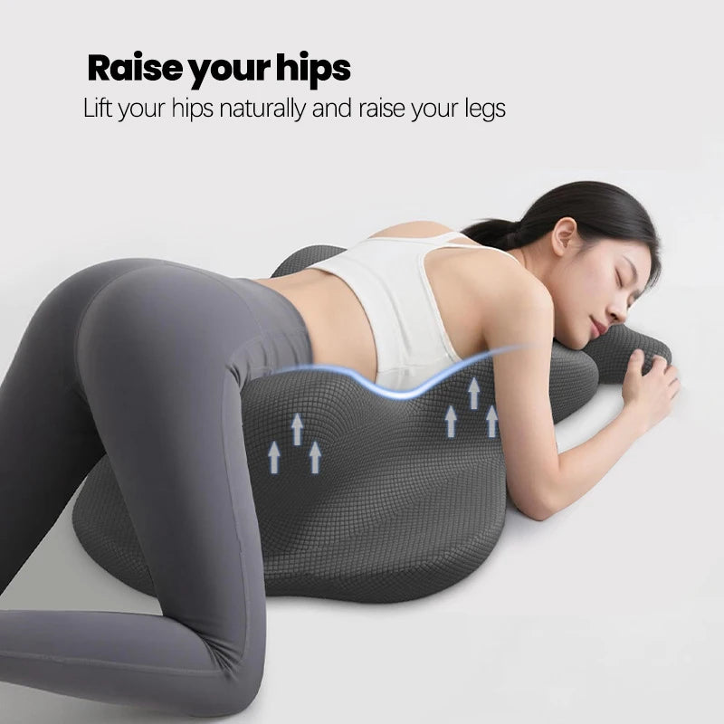 Oreiller de Lecture en Mousse à Mémoire de Forme pour Lit - Oreiller Ergonomique Adulte, Soutien Menton et Dos