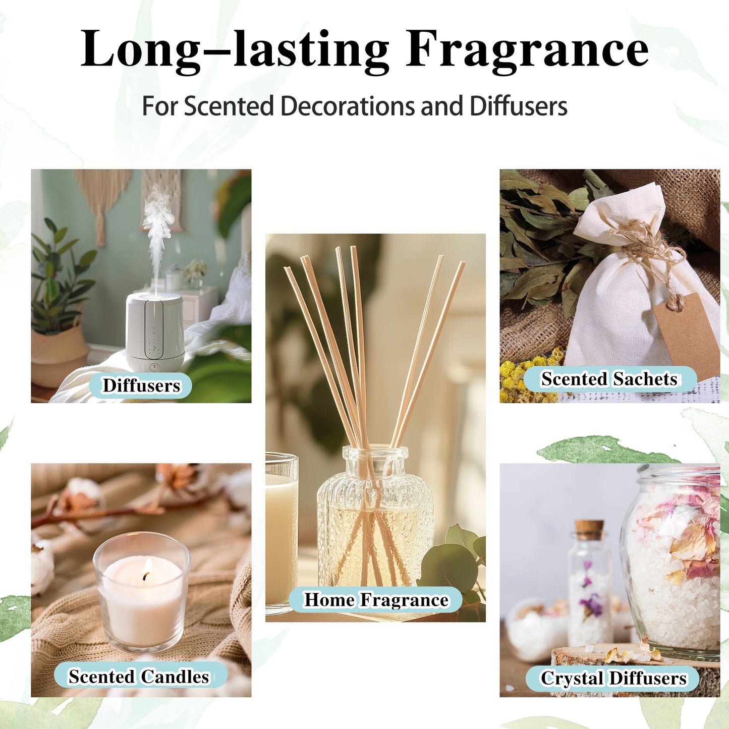 Coffret Huiles Essentielles 100ml — Lavande, Vanille, Santal & Bergamote