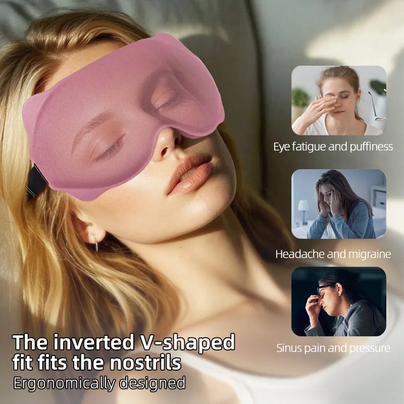 Masque de Sommeil 6D Occultant – Confort Absolu & Obscurité Totale