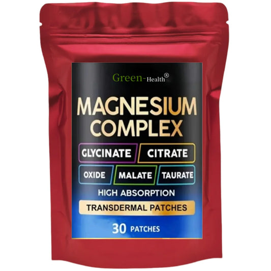 Patchs Magnésium 5-en-1 — Détente Musculaire & Anti-Stress, Boîte de 30