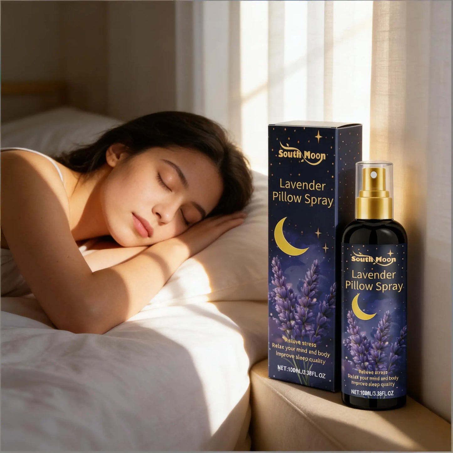 Spray Sommeil à la Lavande — Brume d'Oreiller Anti-Anxiété