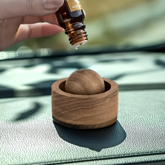Diffuseur d'Huiles Essentielles en Bois – Ambiance Zen pour Maison & Voiture