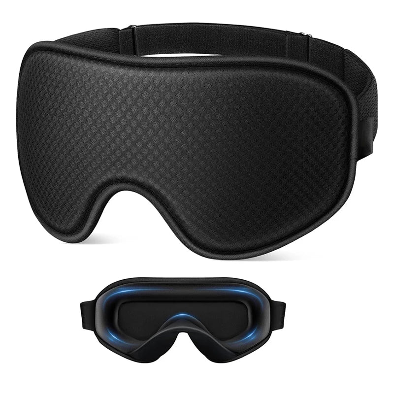 Masque de Sommeil 3D Respirant et Confortable, Sangle Ajustable Unisexe