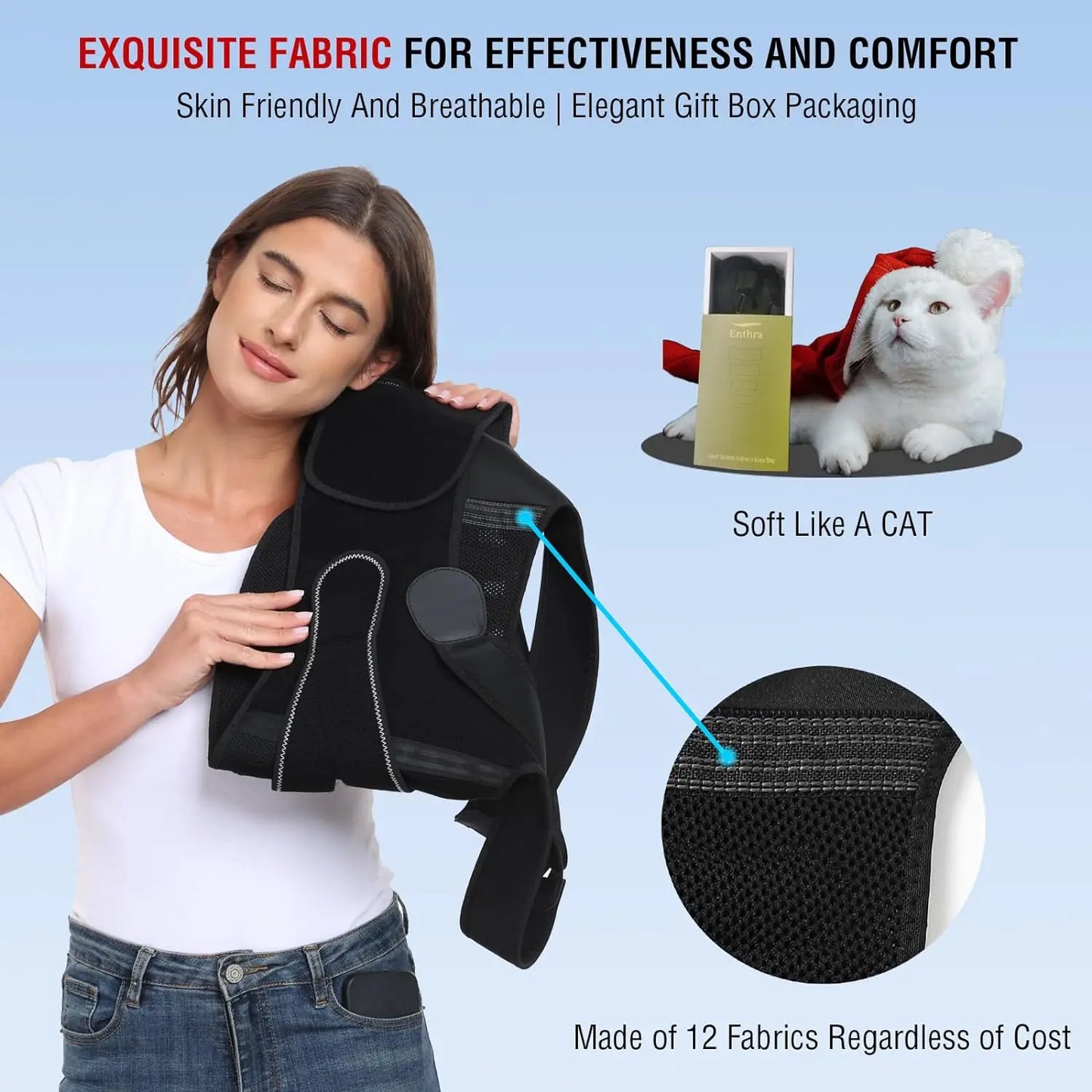 Correcteur de Posture Épaules & Dos — Redressement Haut du Dos