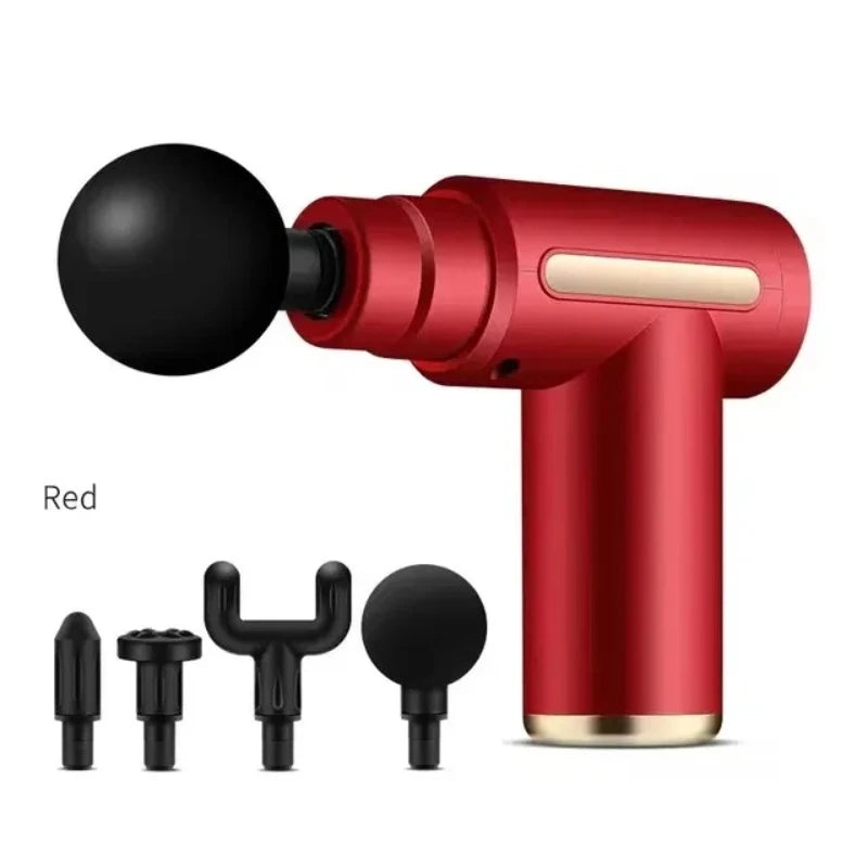 Pistolet de Massage Percussion 4-en-1 – Récupération Musculaire Profonde