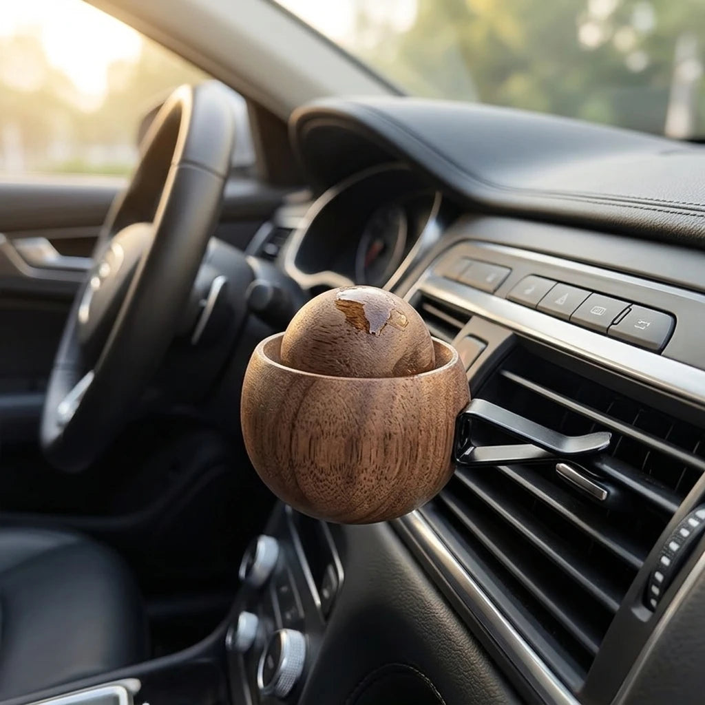Diffuseur de Parfum en Bois – Mini Diffuseur Naturel Voiture & Maison