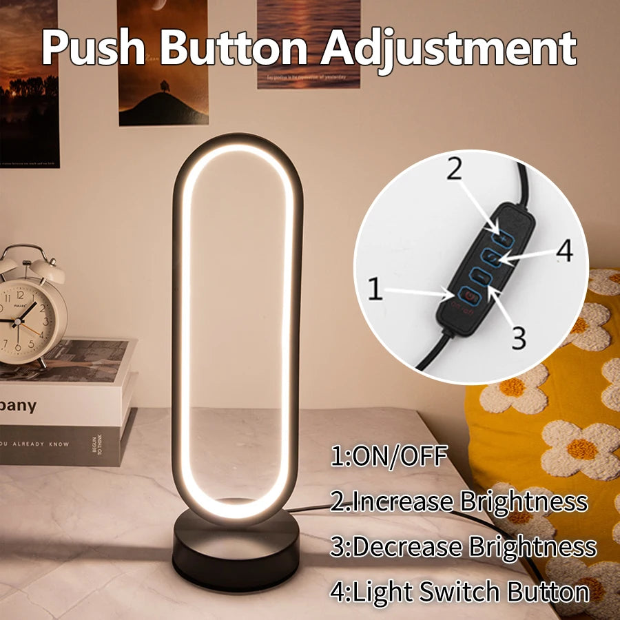 Lampe Veilleuse Anneau LED – Ambiance Tamisable 3 Couleurs
