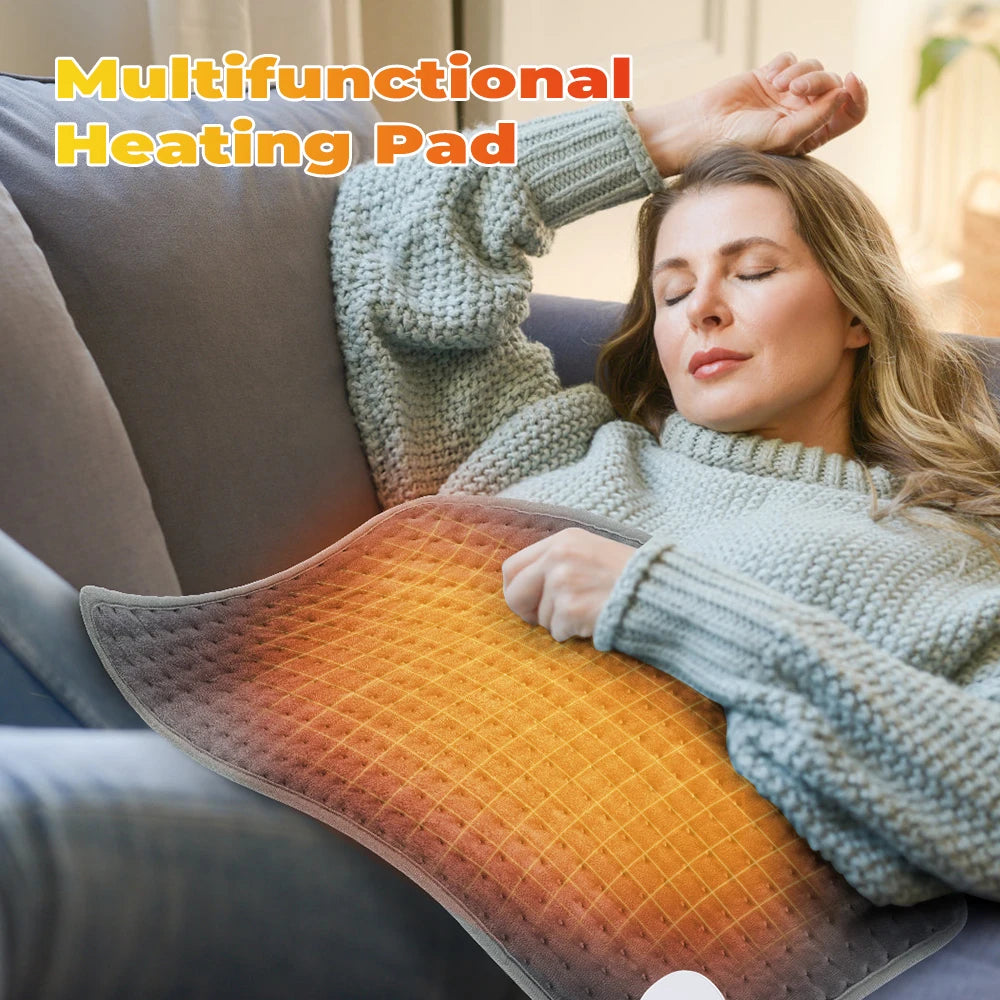 Coussin Chauffant Électrique 58x29cm avec Thermostat – Douleurs Lombaires & Règles