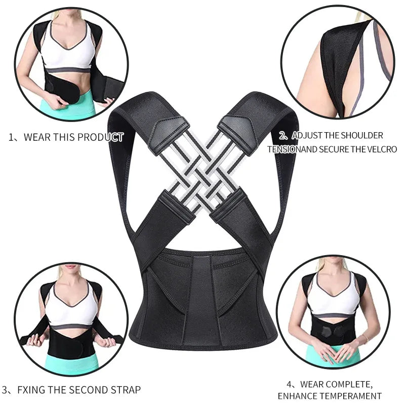 Correcteur de Posture Dos & Épaules – Maintien Ajustable Confort au Quotidien