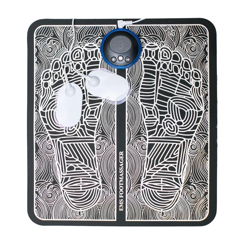Tapis de Massage EMS pour Pieds – Stimulation Musculaire & Circulation Pliable