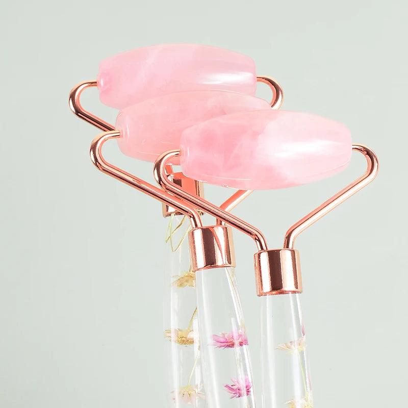 Rouleau de Massage Facial Jade & Gua Sha – Rituel Beauté Naturel