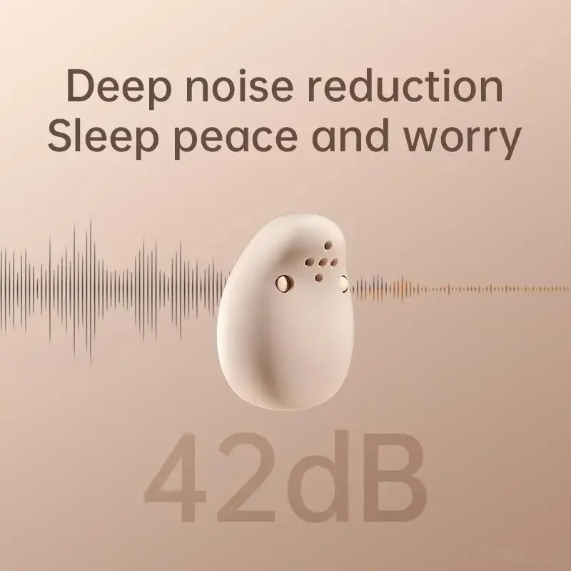 Écouteurs Intra-Auriculaires Sans Fil TWS à Réduction de Bruit - Discrets et Invisibles, Bluetooth, Idéaux pour Dormir