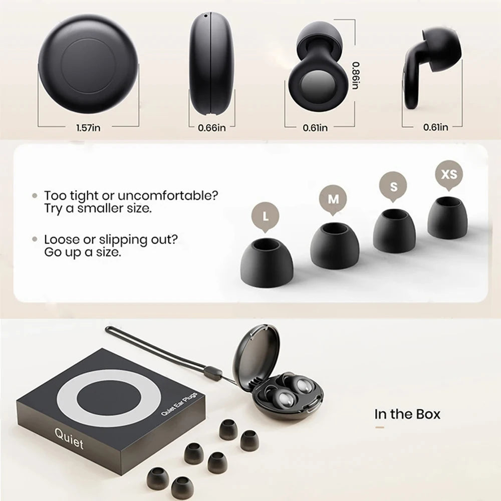 Bouchons d'Oreilles Silicone 25dB — Anti-Bruit Réutilisables, Nuit & Concert
