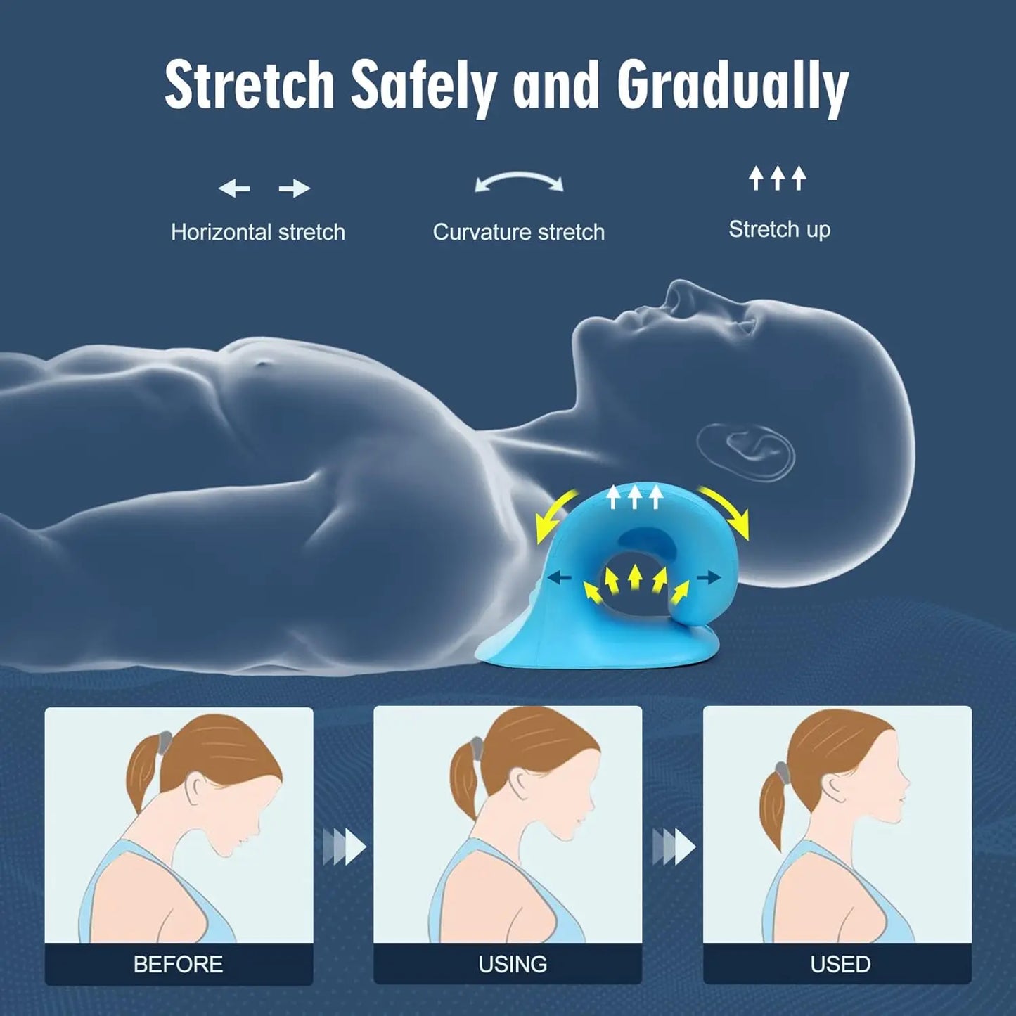 Oreiller de Traction Cervicale – Détente Nuque & Épaules