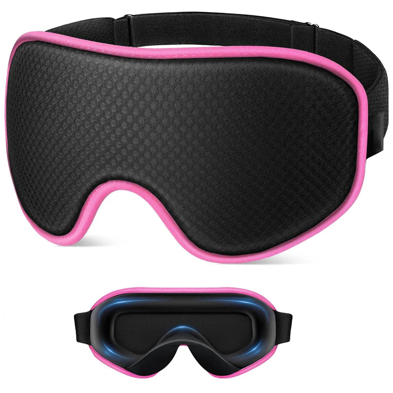Masque de Sommeil 3D Respirant et Confortable, Sangle Ajustable Unisexe