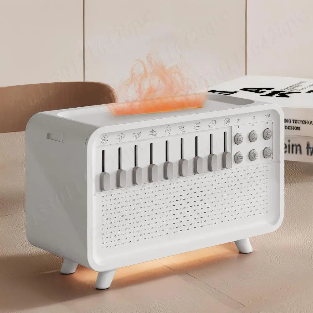 Diffuseur de Bruit Blanc 2025 - Machine à Sons Apaisants pour le Sommeil, Humidificateur d'Huiles Essentielles, Veilleuse et Haut-Parleur Bluetooth