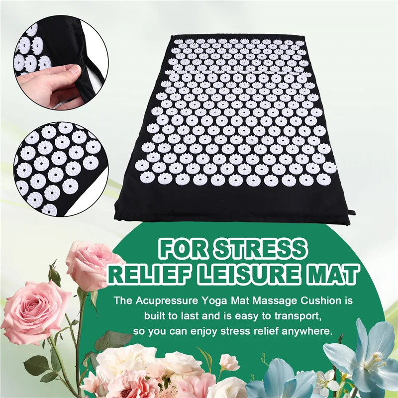Tapis d'Acupression Y67A – Soulagement du Stress & Détente Musculaire