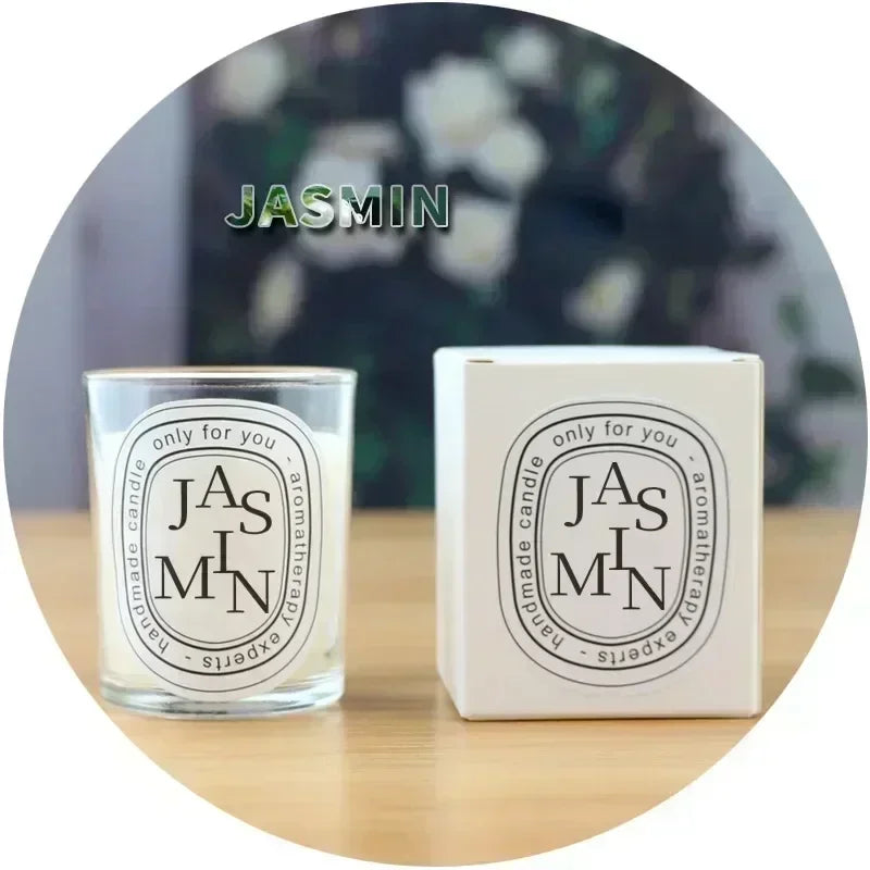 Bougie Parfumée en Verre Transparent — Cadeau Romantique & Mariage