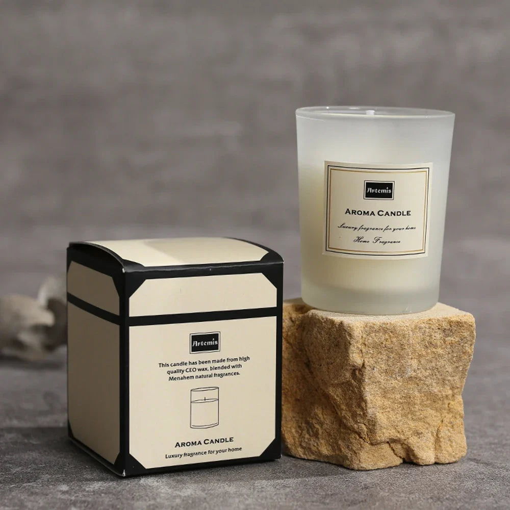 Bougies Parfumées en Cire de Soja – Ambiance Romantique & Fraîcheur Longue Durée