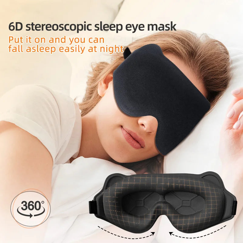 Masque de Sommeil 3D Léger — Bandeau Voyage Ultra-Confortable
