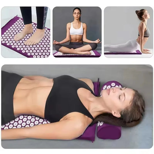 Tapis d'Acupression à Picots — Yoga, Pilates & Anti-Stress Dos