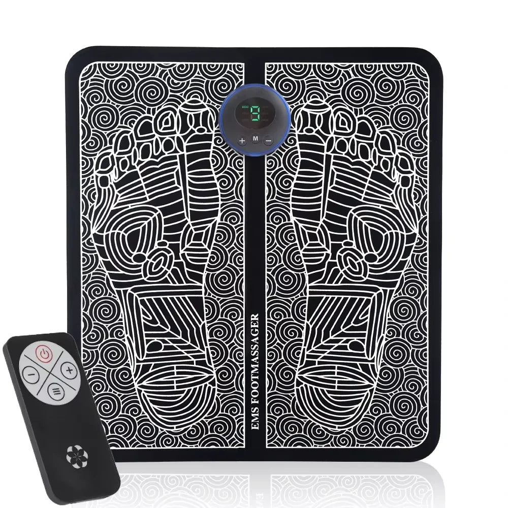 Tapis de Massage Électrique pour Pieds avec Télécommande – Relaxation Musculaire & Circulation
