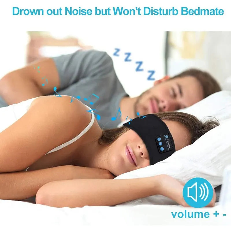 Masque de Sommeil Bluetooth avec Écouteurs Intégrés – Confort & Musique Sans Fil