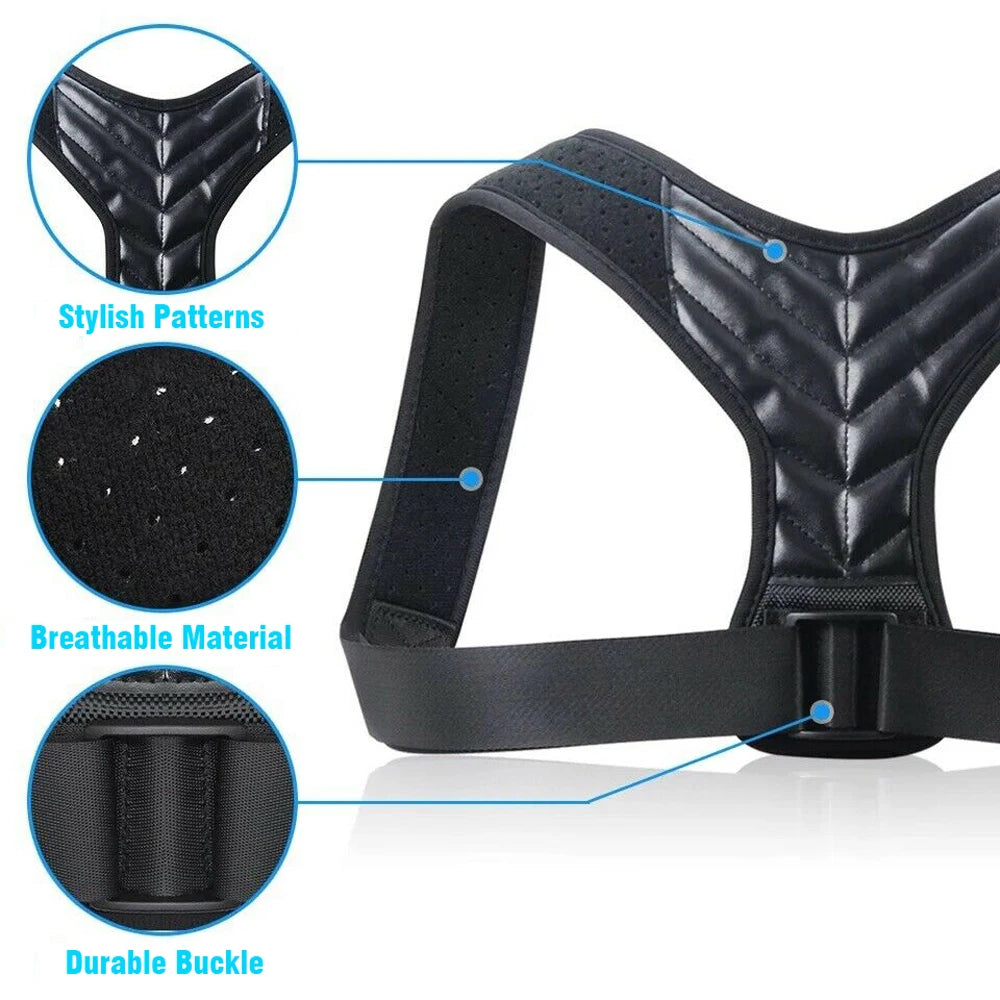 Correcteur de Posture Discret — Soulage le Dos, Style Ergonomique
