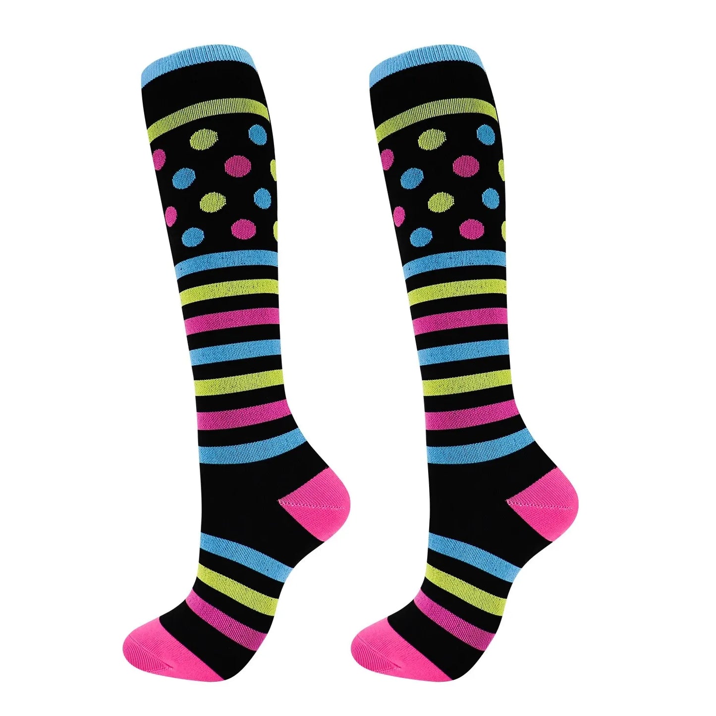 Chaussettes de Compression Mi-Bas 20-30mmHg — Homme & Femme