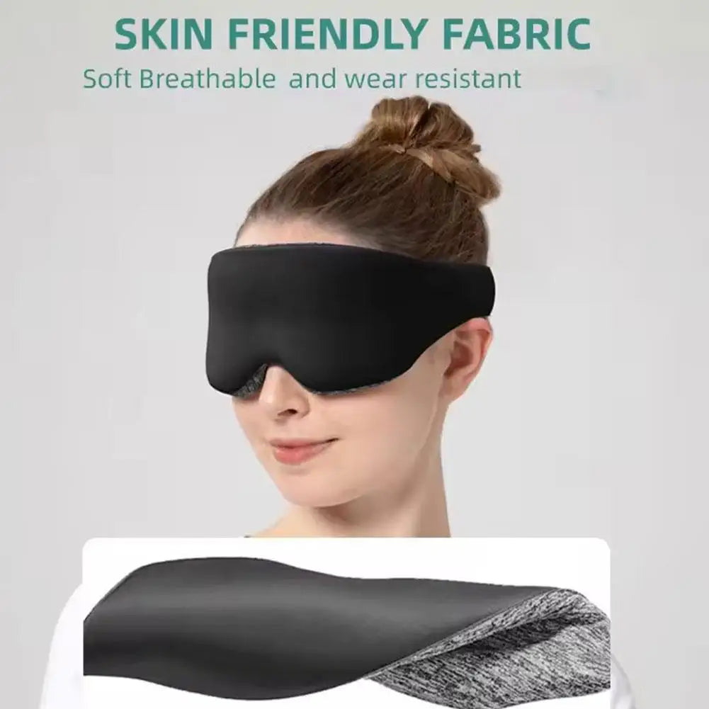 Masque de Sommeil Anti-Insomnie — Occultation 3D, Sangle Ajustable
