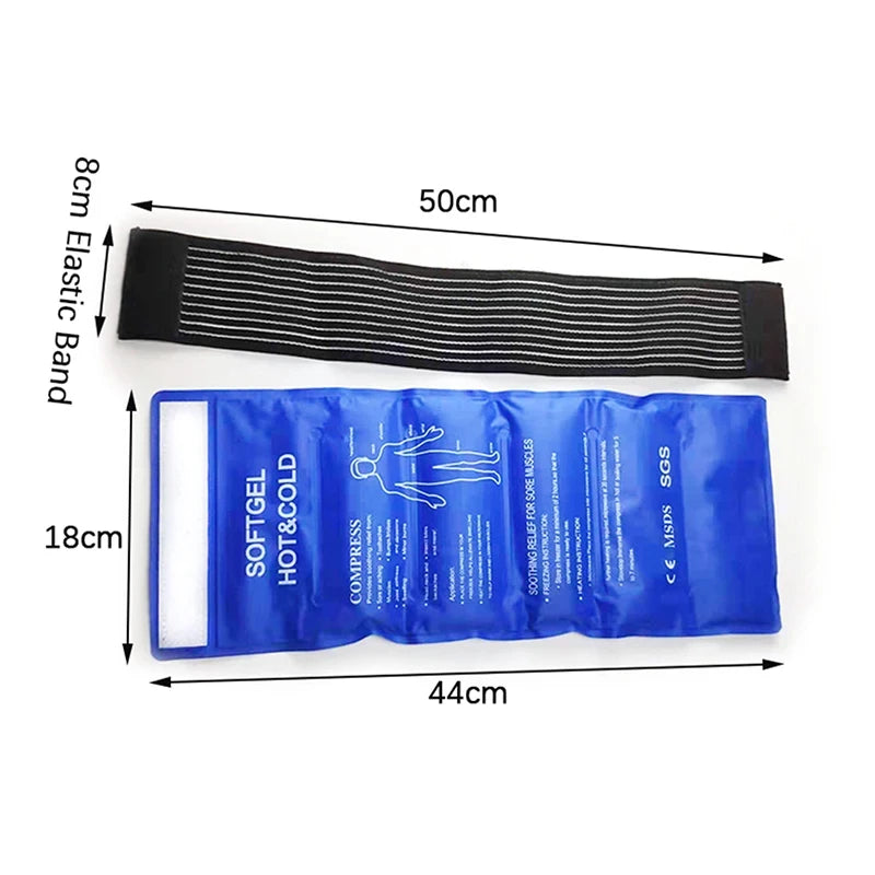 Poche de Gel Réutilisable Chaud/Froid – Soulagement Douleurs Musculaires & Premiers Secours