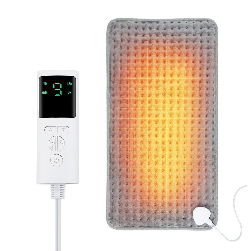 Coussin Chauffant Électrique 58x29cm avec Thermostat – Douleurs Lombaires & Règles