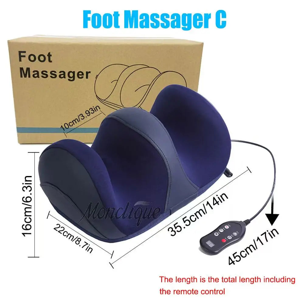 Masseur électrique Jambes & Mollets – Compression Chauffante Shiatsu Grand Format
