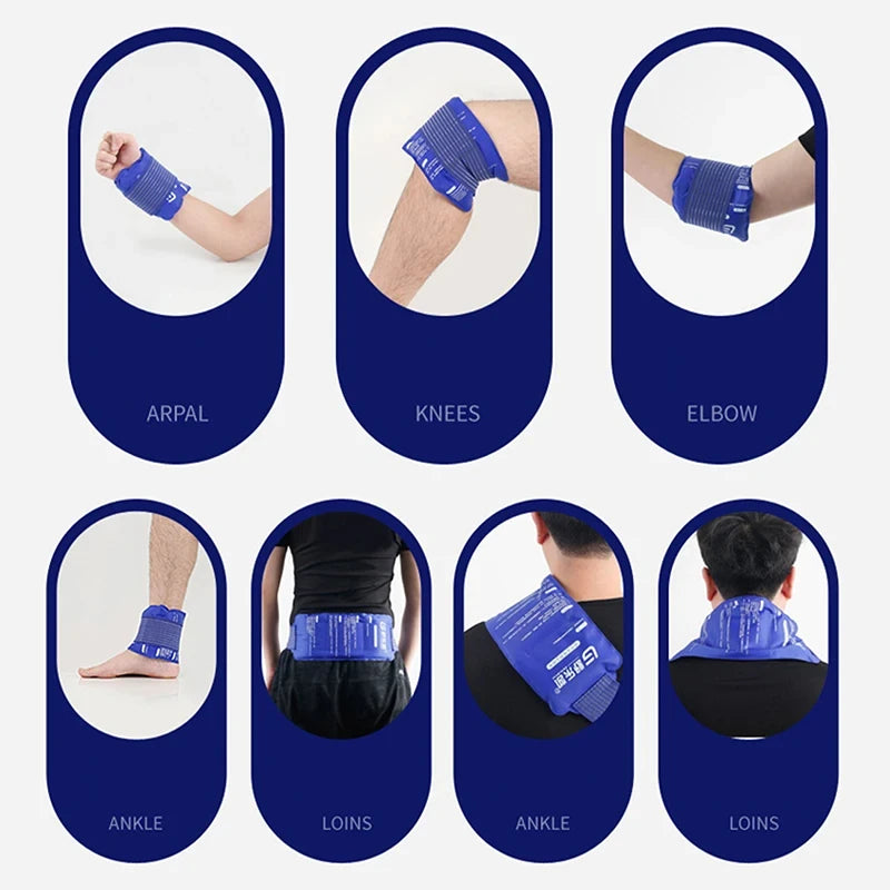 Poche de Gel Réutilisable Chaud/Froid – Soulagement Douleurs Musculaires & Premiers Secours