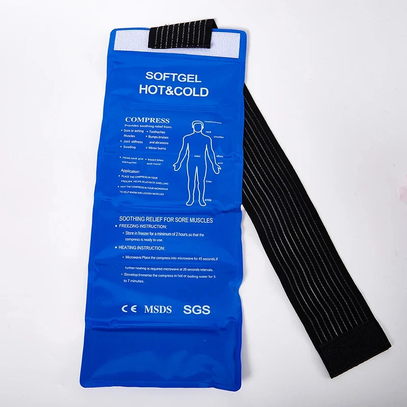 Poche de Gel Réutilisable Chaud/Froid – Soulagement Douleurs Musculaires & Premiers Secours