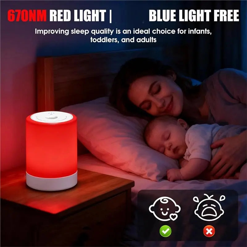 Lampe de Luminothérapie Rouge - Sommeil & Réveil en Douceur