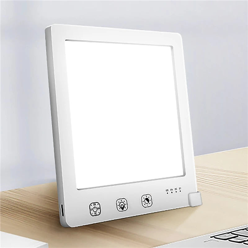 Lampe de Luminothérapie 10 000 Lux — 3 Teintes, Réveil & Énergie