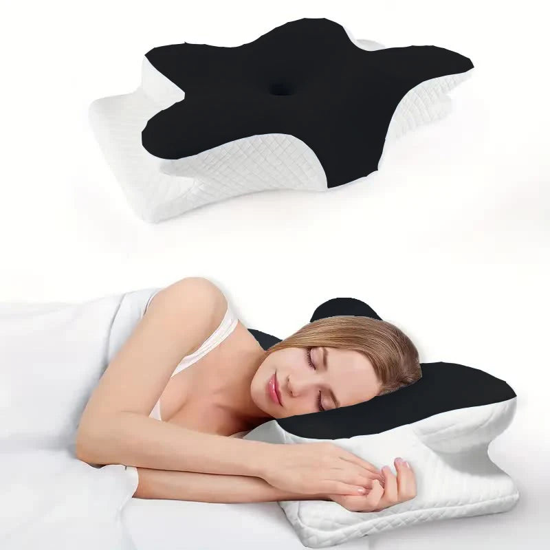 Oreiller Cervical Ergonomique en Mousse à Mémoire de Forme - Le Soutien Que Votre Nuque Attendait