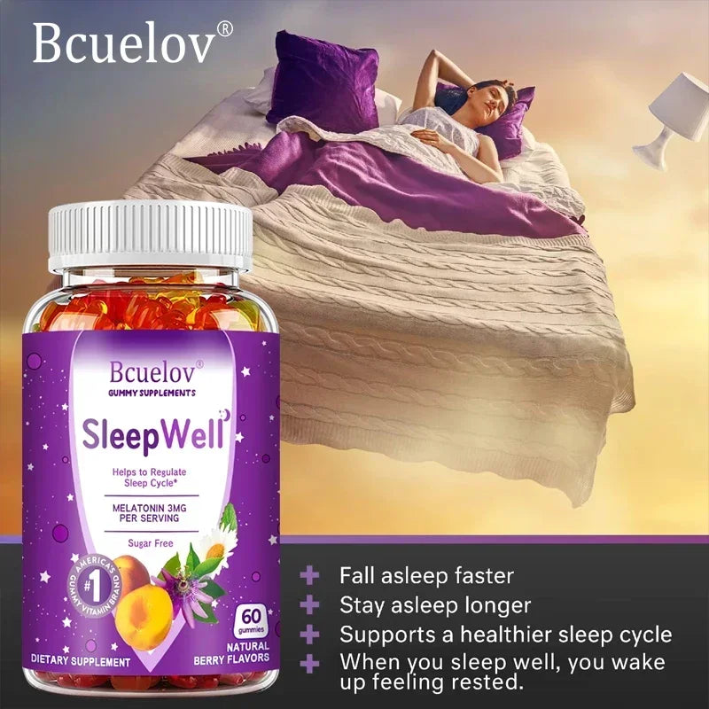 Gummies Mélatonine 3mg — Endormissement Naturel & Sommeil Réparateur