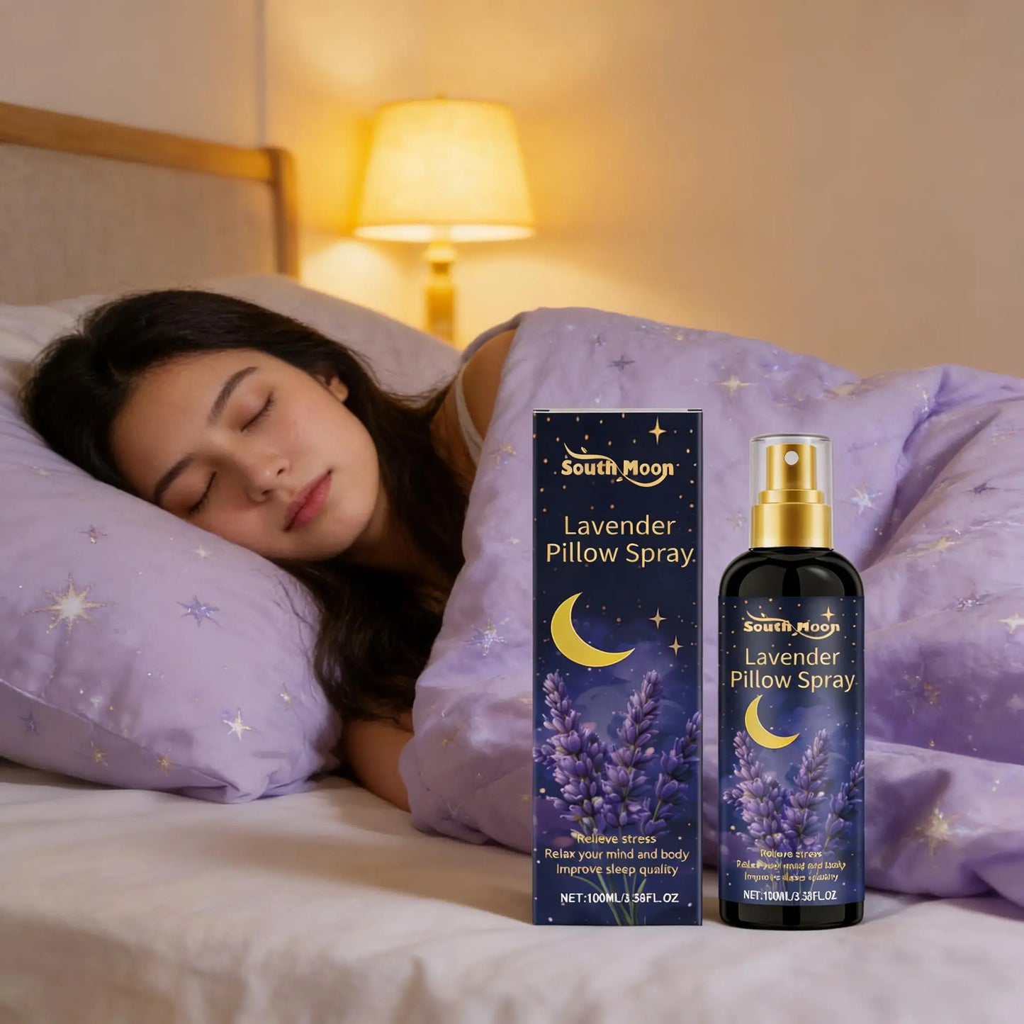 Spray Sommeil à la Lavande — Brume d'Oreiller Anti-Anxiété