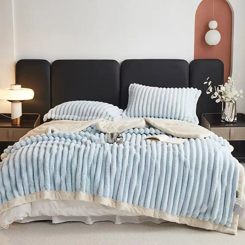 Couverture Lestée Polaire Sherpa 3,6kg — Cocooning & Sommeil Profond
