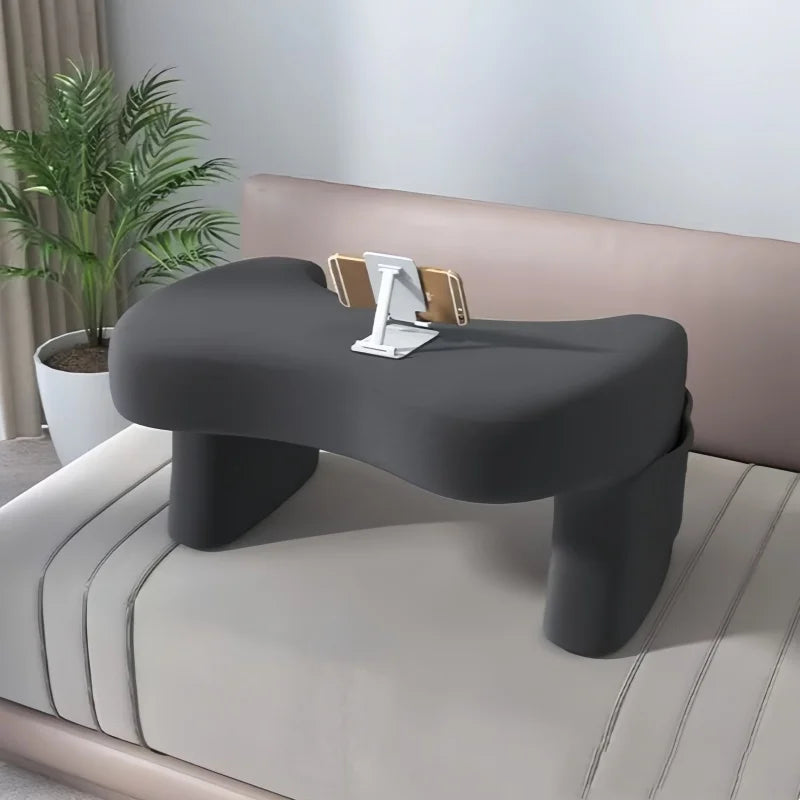 Oreiller en Mousse à Mémoire de Forme pour Lit, Lecture, Jeux Vidéo et Bureau - Soutien Ergonomique, Portable, Hauteur Réglable, Anti-Ronflement